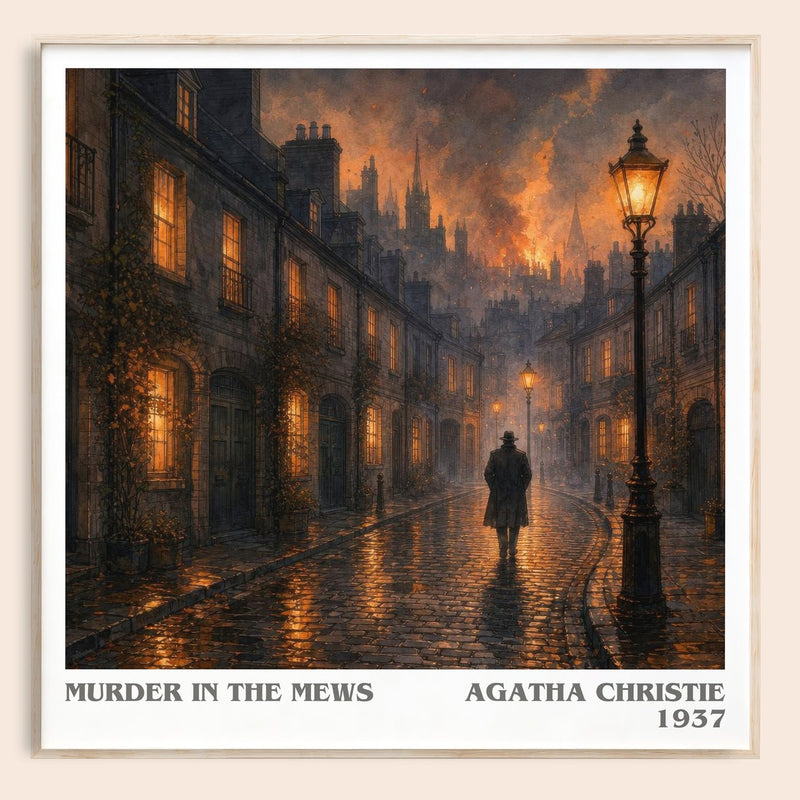 Murder In The Mews Literary Art Print by Agatha Christie