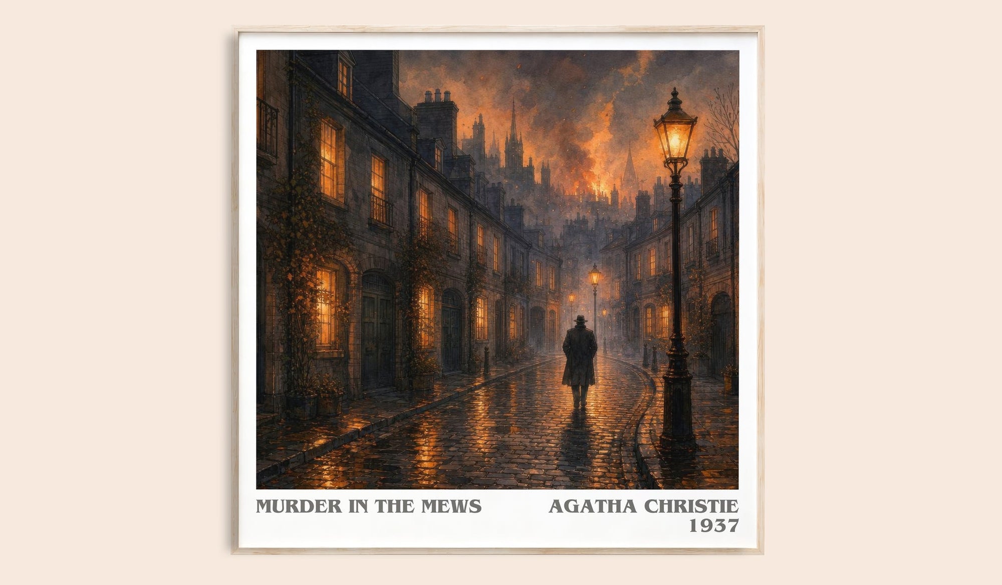 Murder In The Mews Literary Art Print by Agatha Christie