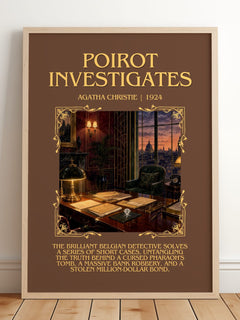 Poirot Investigates Minimalist Book Poster by Agatha Christie – image 2