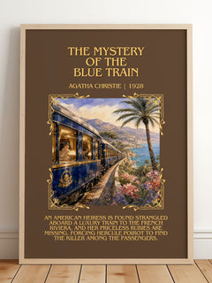 Mystery Of The Blue Train Minimalist Book Poster by Agatha Christie – image 2