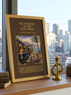 Mystery Of The Blue Train Minimalist Book Poster by Agatha Christie – image 3