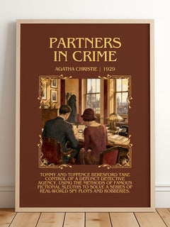 Partners In Crime Minimalist Book Poster by Agatha Christie – image 2