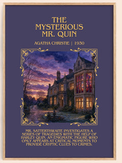 The Mysterious Mr. Quin Minimalist Book Poster by Agatha Christie – image 1