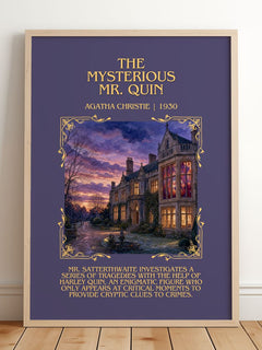 The Mysterious Mr. Quin Minimalist Book Poster by Agatha Christie – image 2