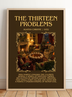 The Thirteen Problems Minimalist Book Poster by Agatha Christie – image 2
