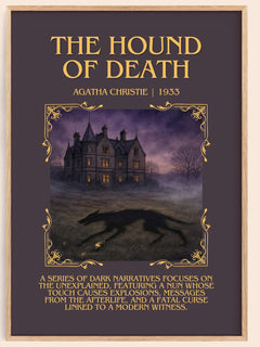 The Hound Of Death Minimalist Book Poster by Agatha Christie – image 1