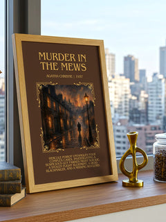 Murder In The Mews Minimalist Book Poster by Agatha Christie – image 3