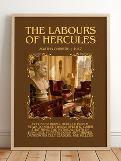 The Labours Of Hercules Minimalist Book Poster by Agatha Christie – image 2
