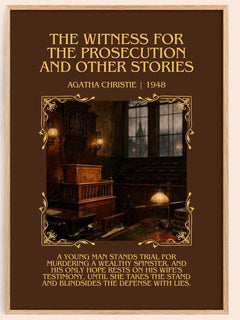 Witness For The Prosecution And Other Stories Minimalist Book Poster – image 1