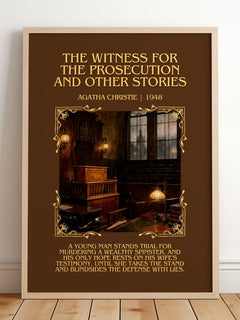 Witness For The Prosecution And Other Stories Minimalist Book Poster – image 2