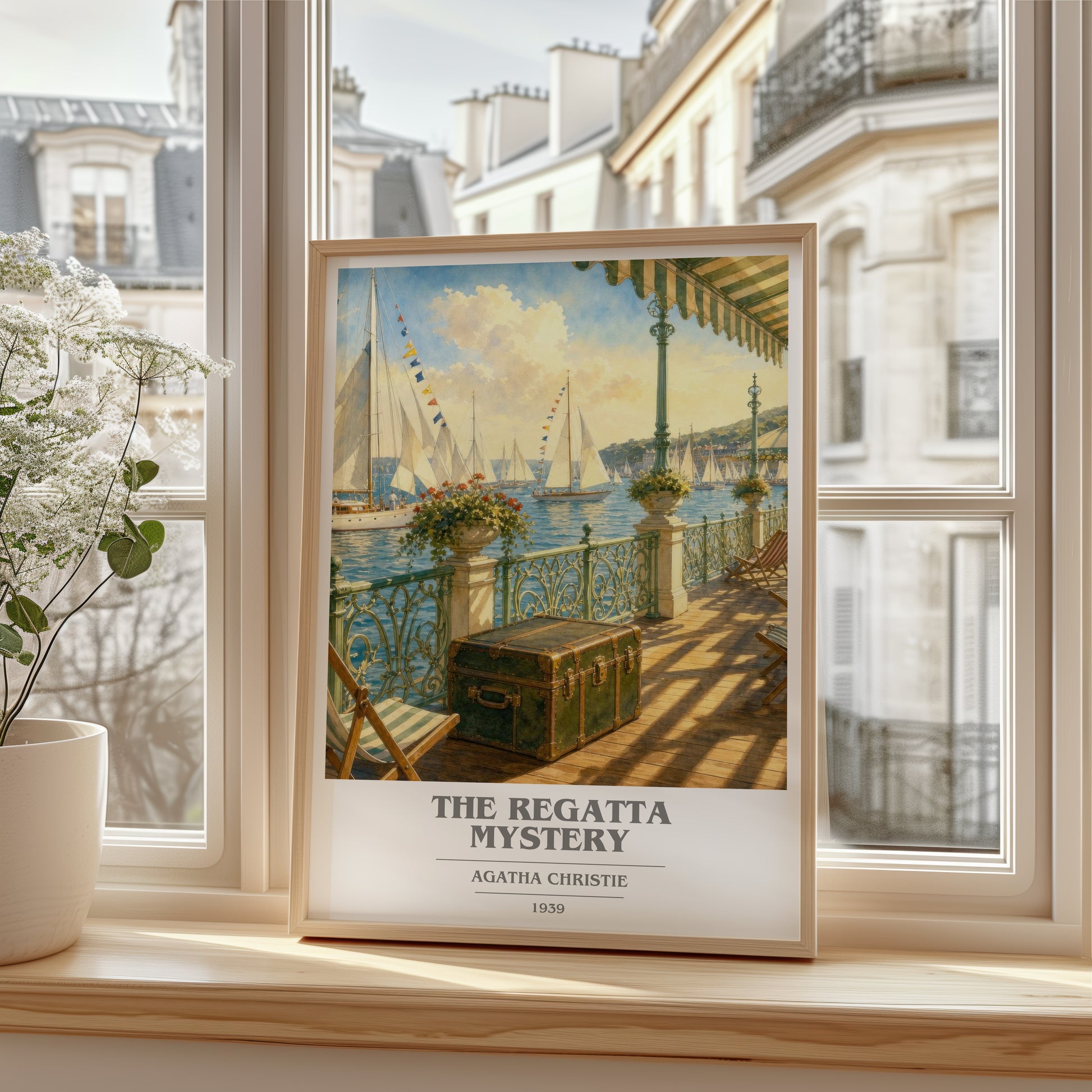 The Regatta Mystery book cover poster colour and style options – Agatha Christie book art