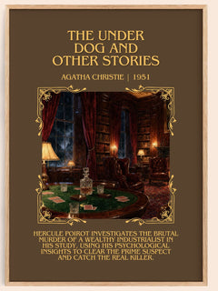 Under Dog And Other Stories Minimalist Book Poster by Agatha Christie – image 1