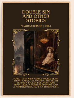 Double Sin And Other Stories Minimalist Book Poster by Agatha Christie – image 1