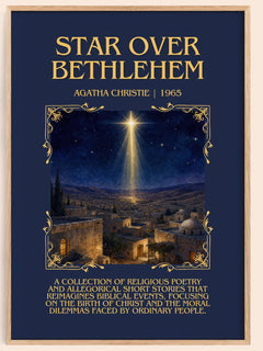 Star Over Bethlehem Minimalist Book Poster by Agatha Christie – image 1