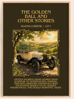 Golden Ball And Other Stories Minimalist Book Poster by A. Christie – image 1
