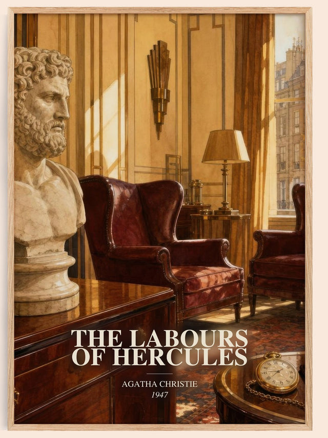Labours Of Hercules Book Watercolour Illustration by Agatha Christie