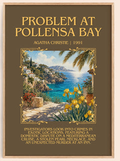 Problem At Pollensa Bay Minimalist Book Poster by Agatha Christie – image 1