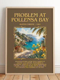 Problem At Pollensa Bay Minimalist Book Poster by Agatha Christie – image 2