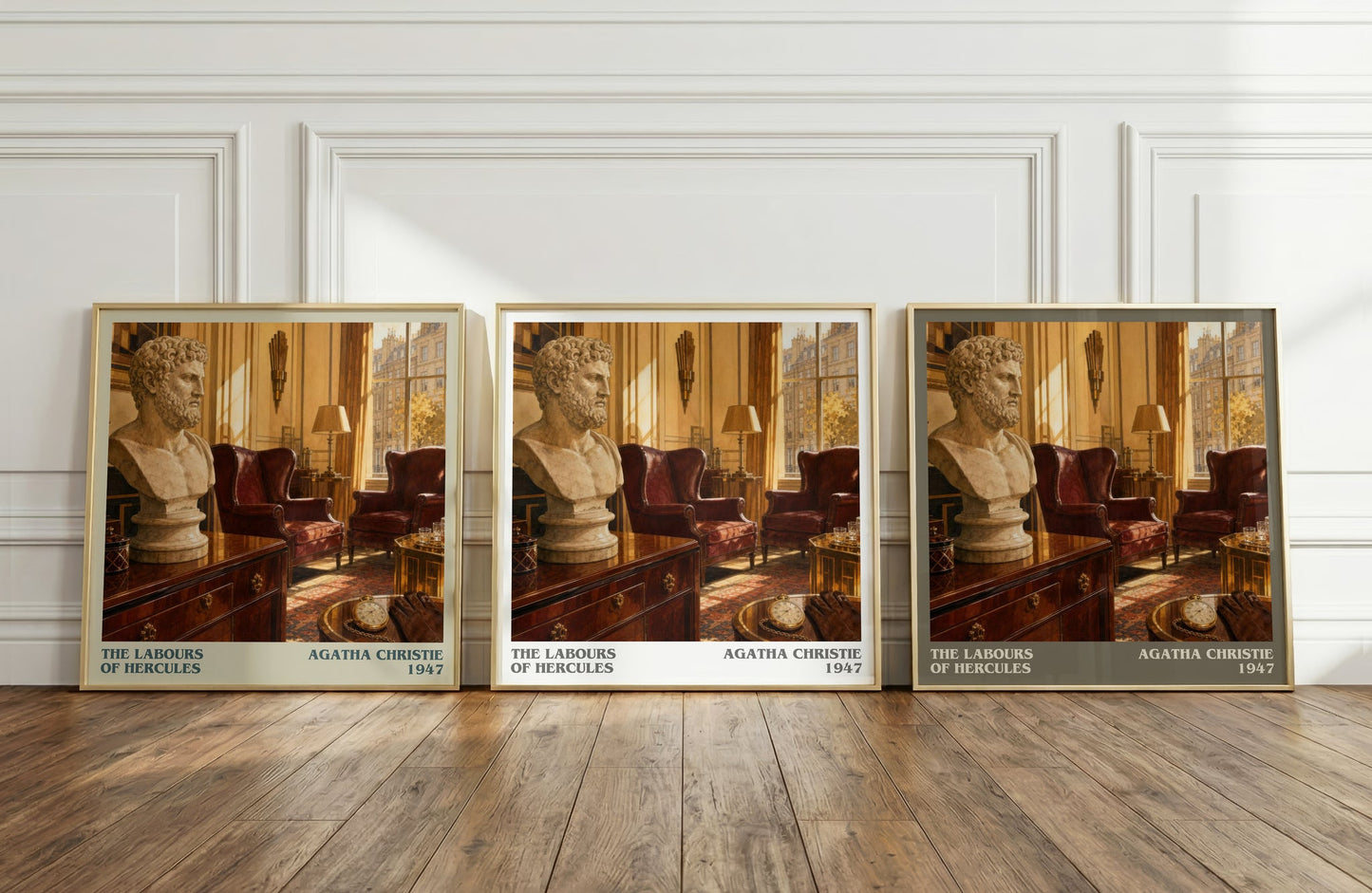 The Labours Of Hercules literary art print colour and style options – Agatha Christie book art