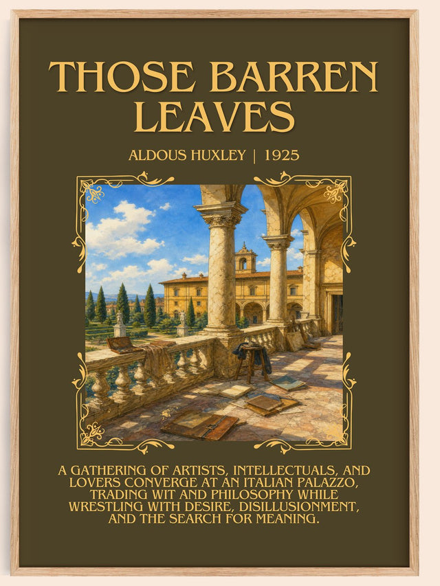 Those Barren Leaves Minimalist Book Poster by Aldous Huxley