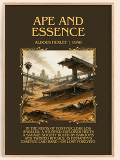 Ape And Essence Minimalist Book Poster by Aldous Huxley – image 1