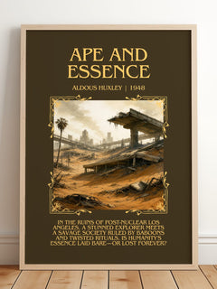 Ape And Essence Minimalist Book Poster by Aldous Huxley – image 2