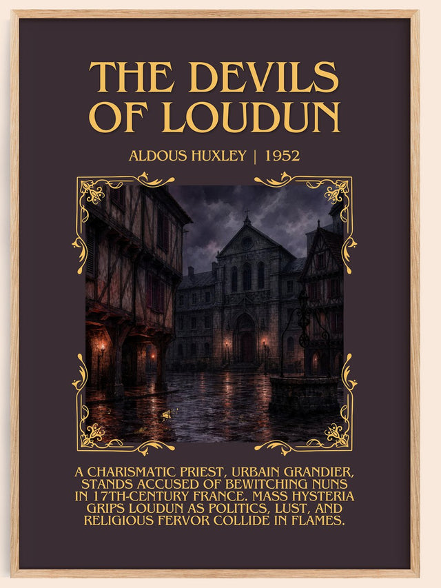 The Devils Of Loudun Minimalist Book Poster by Aldous Huxley