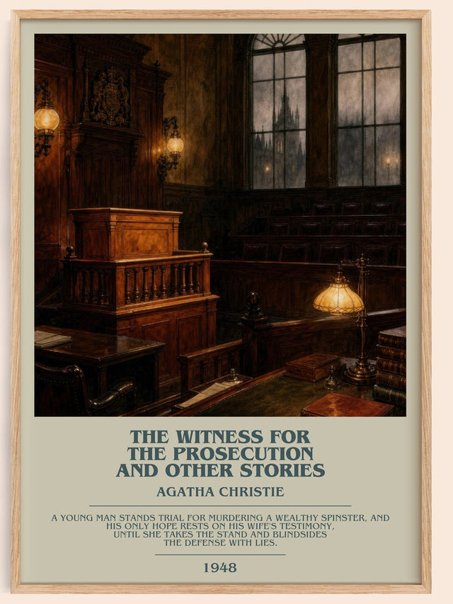 Witness For The Prosecution And Other Stories Bookish Wall Art – A.
