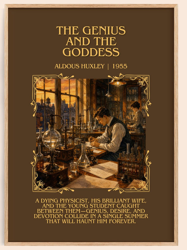 The Genius And The Goddess Minimalist Book Poster by Aldous Huxley