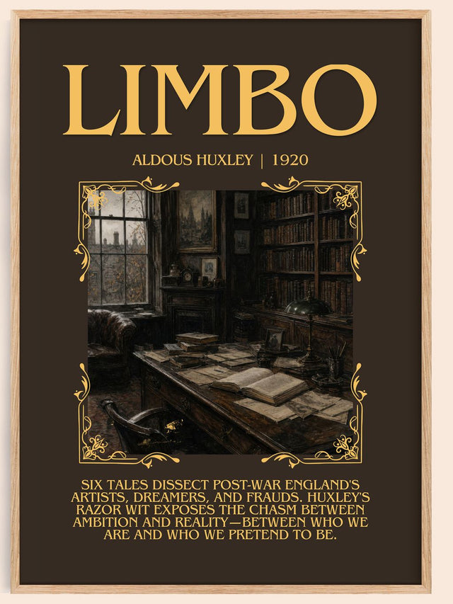 Limbo Minimalist Book Poster by Aldous Huxley