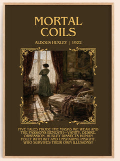 Mortal Coils Minimalist Book Poster by Aldous Huxley – image 1