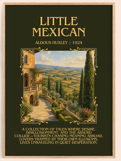 Little Mexican Minimalist Book Poster by Aldous Huxley – image 1
