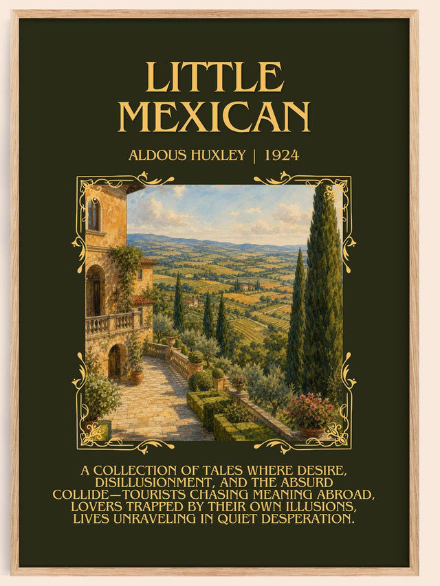 Little Mexican Minimalist Book Poster by Aldous Huxley