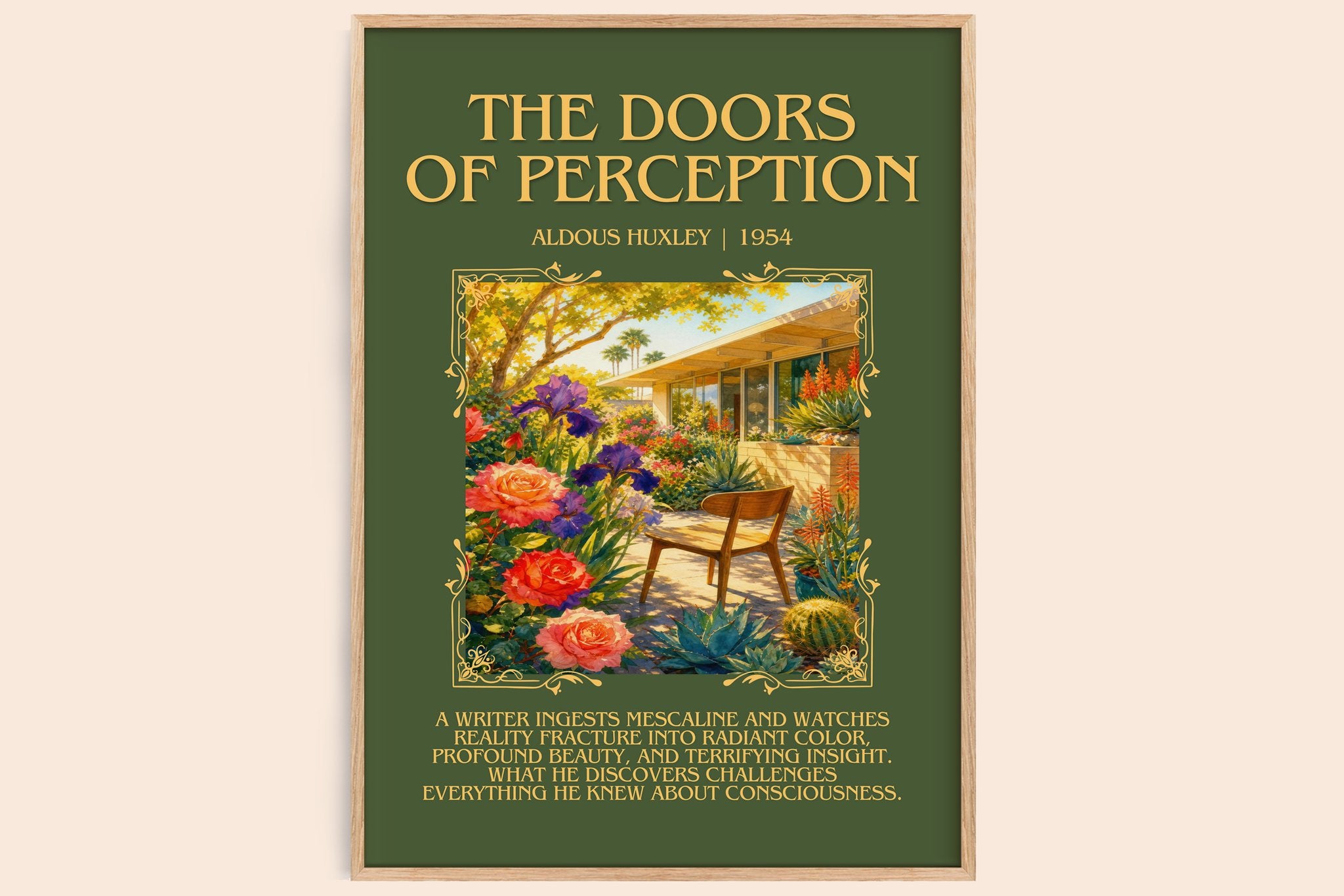 The Doors Of Perception Minimalist Book Poster by Aldous Huxley