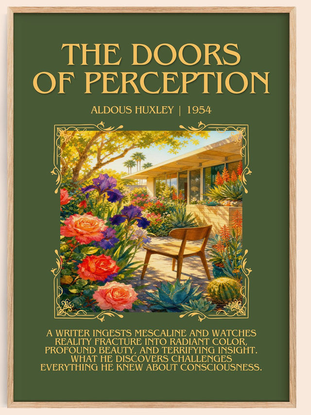 The Doors Of Perception Minimalist Book Poster by Aldous Huxley