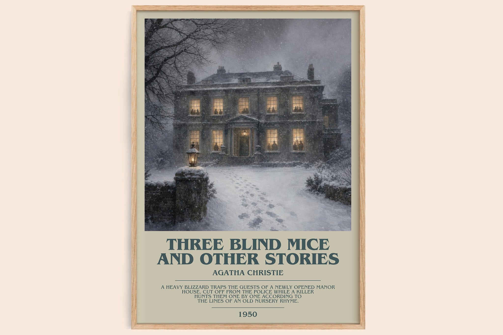 Three Blind Mice And Other Stories Bookish Wall Art by Agatha Christie