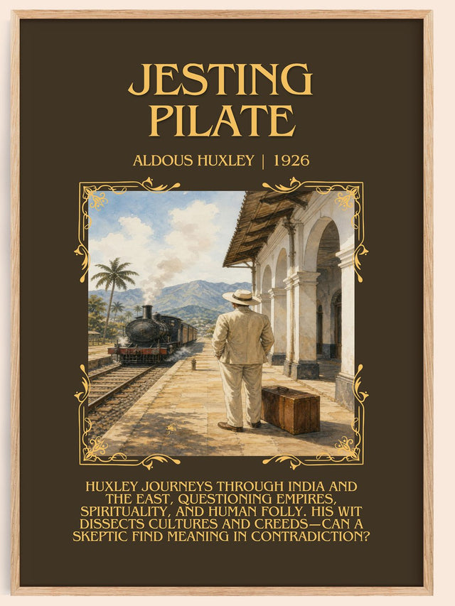 Jesting Pilate Minimalist Book Poster by Aldous Huxley