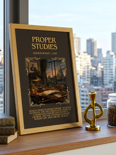 Proper Studies Minimalist Book Poster by Aldous Huxley – image 3