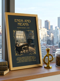 Ends And Means Minimalist Book Poster by Aldous Huxley – image 3