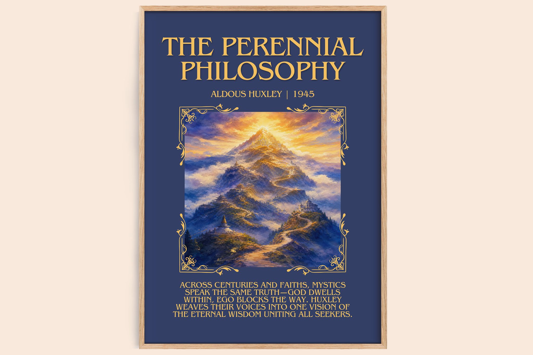 The Perennial Philosophy Minimalist Book Poster by Aldous Huxley