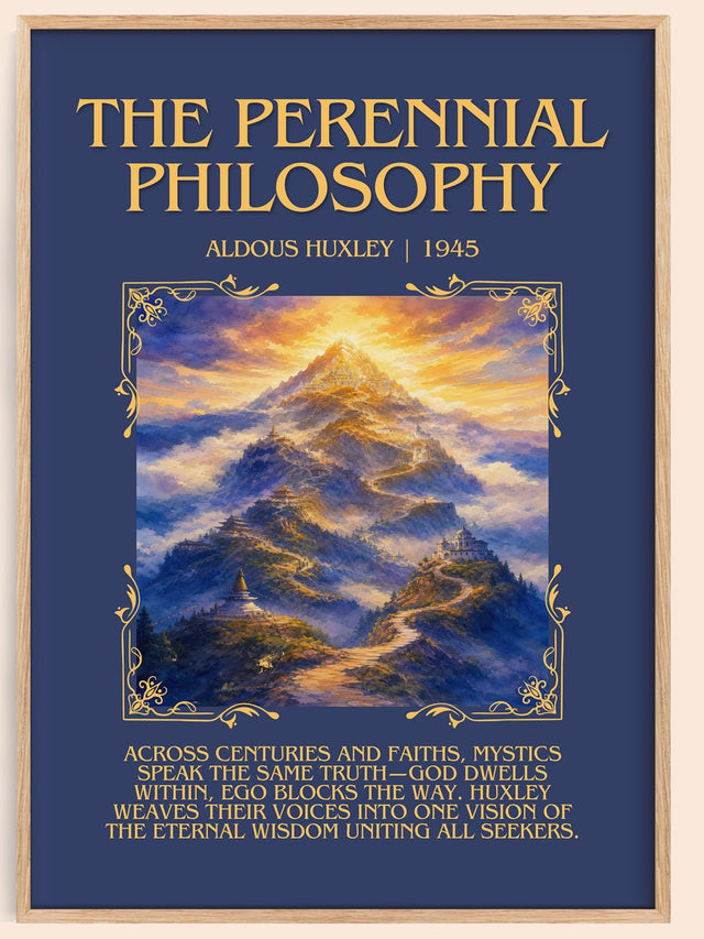 The Perennial Philosophy Minimalist Book Poster by Aldous Huxley
