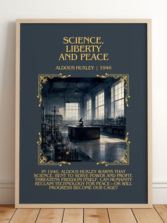 Science, Liberty And Peace Minimalist Book Poster by Aldous Huxley – image 2