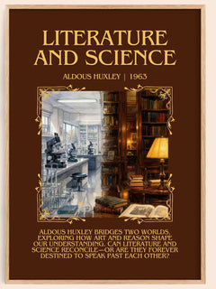 Literature And Science Minimalist Book Poster by Aldous Huxley – image 1