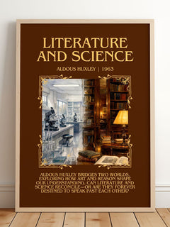 Literature And Science Minimalist Book Poster by Aldous Huxley – image 2