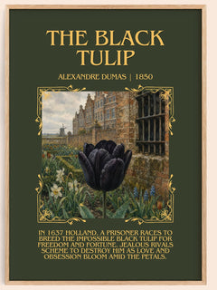 The Black Tulip Minimalist Book Poster by Alexandre Dumas – image 1