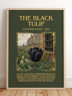 The Black Tulip Minimalist Book Poster by Alexandre Dumas – image 2
