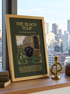 The Black Tulip Minimalist Book Poster by Alexandre Dumas – image 3