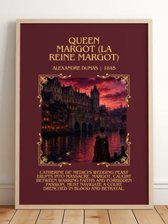 Queen Margot (La Reine Margot) Minimalist Book Poster by A. Dumas – image 2