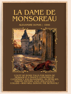 La Dame De Monsoreau Minimalist Book Poster by Alexandre Dumas – image 1