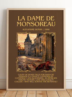La Dame De Monsoreau Minimalist Book Poster by Alexandre Dumas – image 2